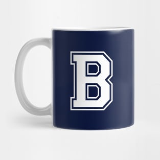 Initial Letter B - Varsity Style Design Mug